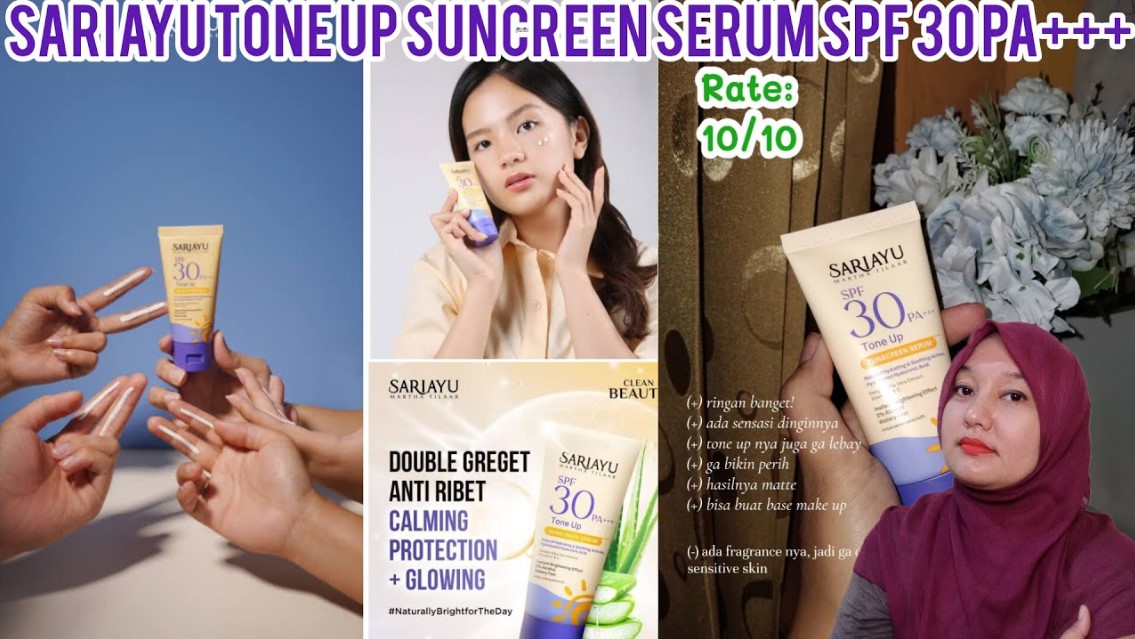 Review Produk Sunscreen Sariayu, Varian Mana yang Cocok untukmu?