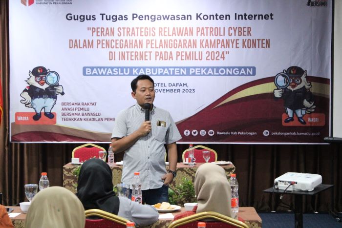 Bawaslu Kabupaten Pekalongan Bentuk Relawan Patroli Cyber, Awasi Konten di Internet