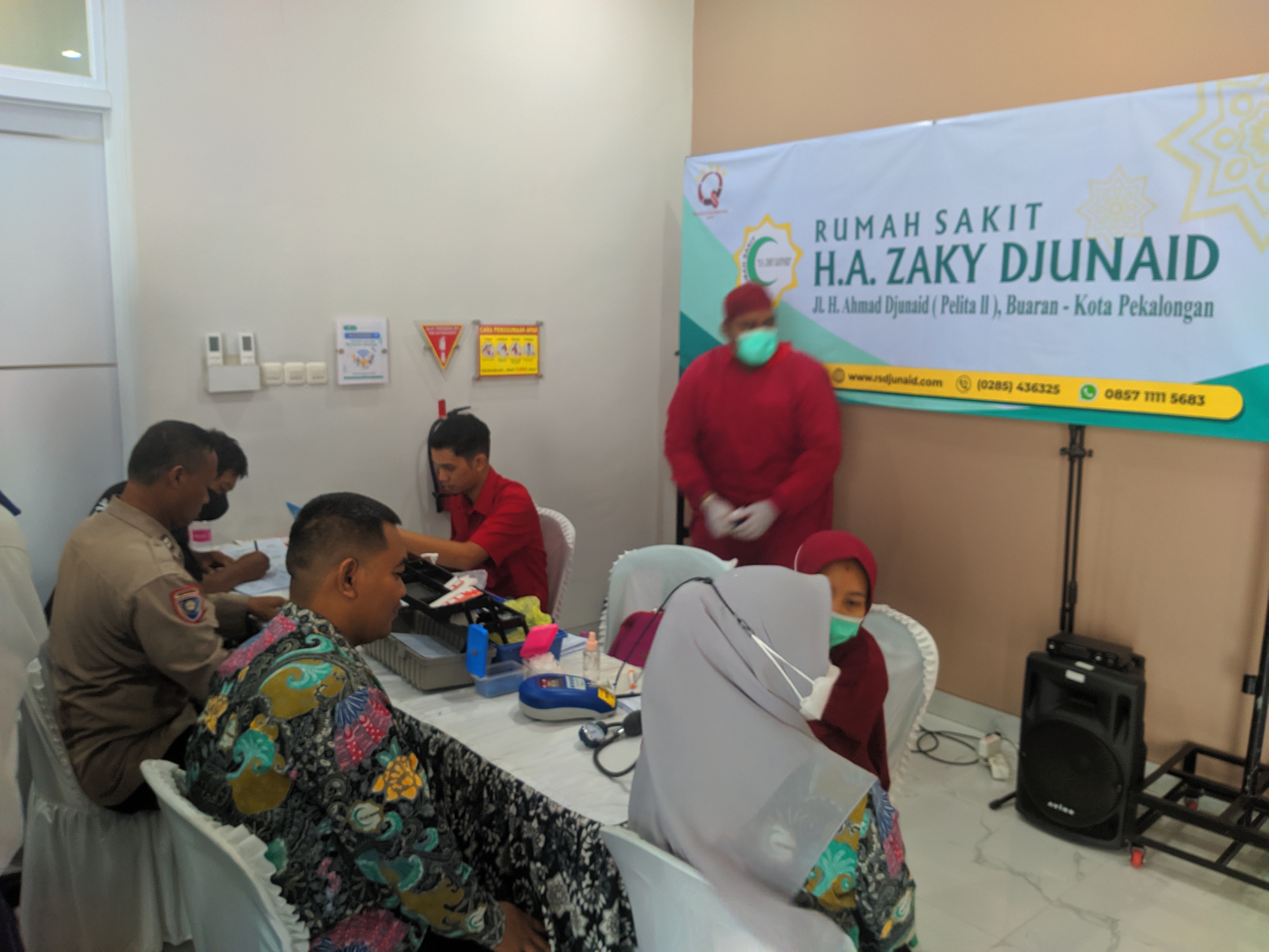 Aksi Gebyar Pemeriksaan Kesehatan Gratis dan Donor Darah RS H.A Zaky Djunaid Menuju HUT Ke-13