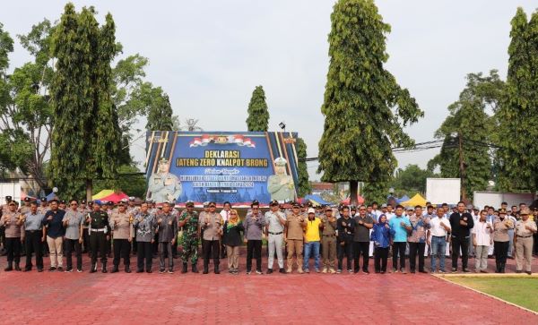 Polres Pekalongan Deklarasikan Jateng Zero Knalpot Brong, Ciptakan Pemilu Damai 2024