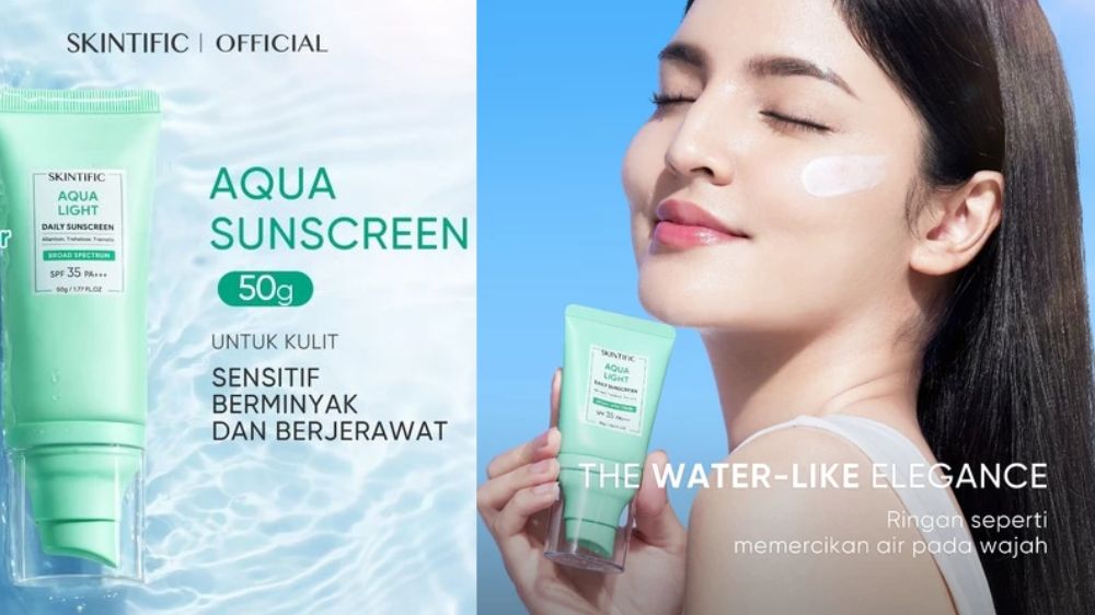 Review Sunscreen Terbaru Skintific untuk Kulit Sensitif dan Berjerawat, SPF 35 Ringan Tanpa Efek Whitecast