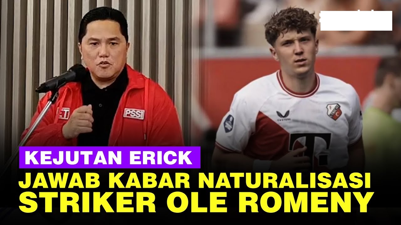 Kejutan! Erick Thohir Jawab Kabar Naturalisasi Striker FC Utrecht Ole Romeny, Ternyata…