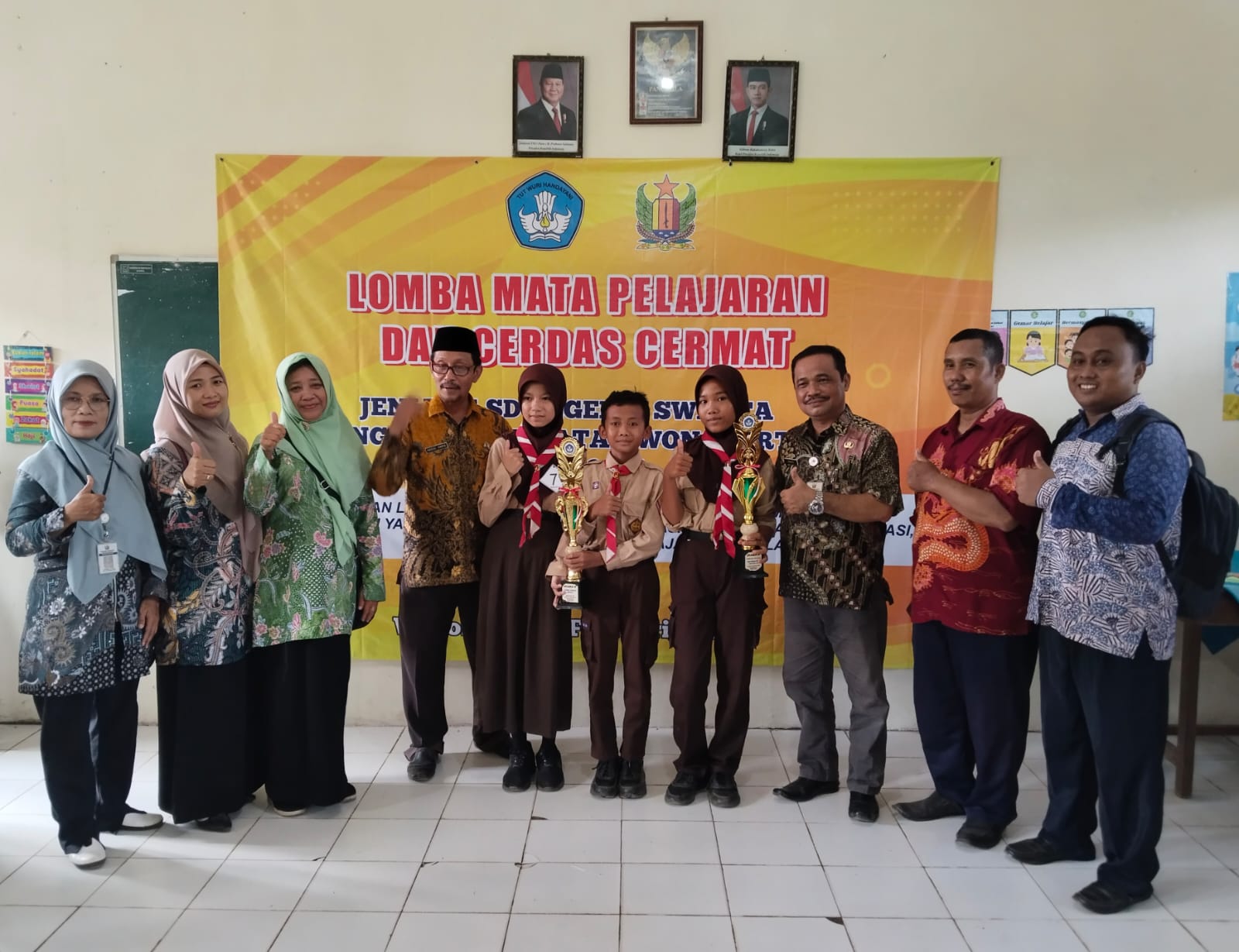 Siswa Siswi SDN 01 Api-Api Wonokerto Raih Juara 2 Lomba Matematika dan Cerdas Cermat