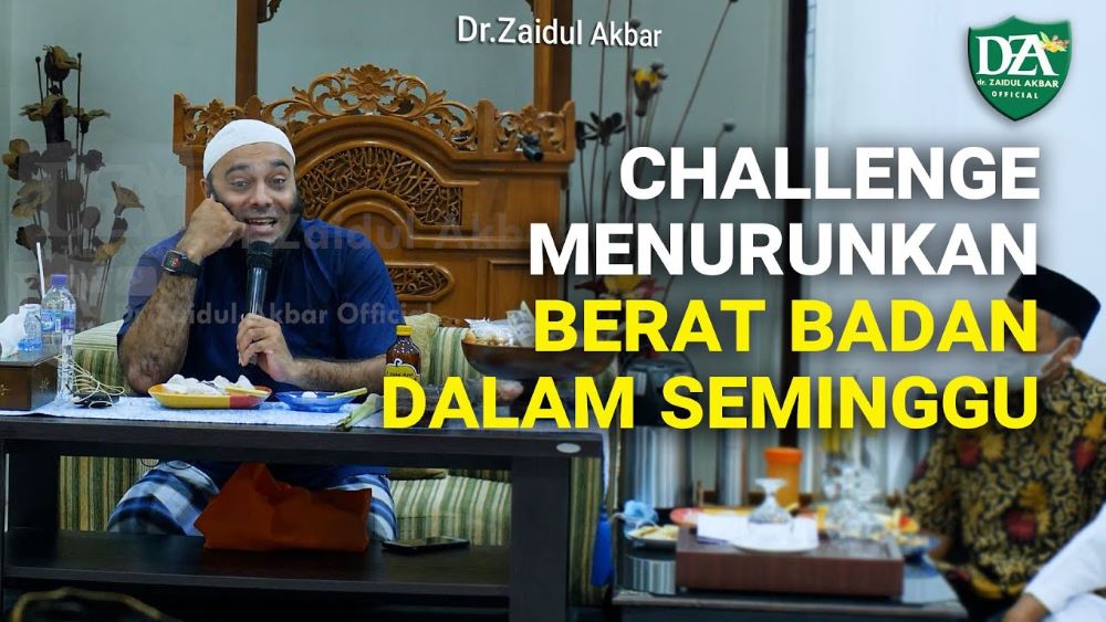 Challange Menurunkan Berat Badan dalam Seminggu dari dr Zaidul Akbar, Berani Coba?