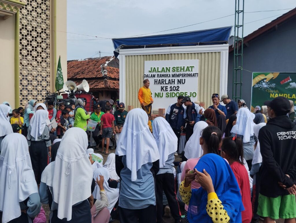 Peringati Harlah NU Ke 102, PRNU Sidorejo Tirto Gelar Jalan Sehat