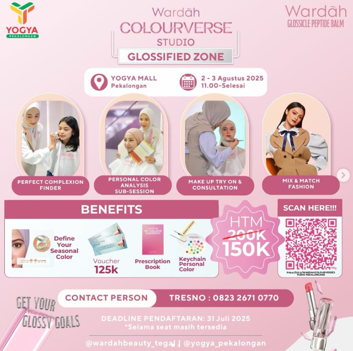 Wardah COLOURVERSE STUDIO Kini Hadir di Pekalongan: Bisa Personal Color Analysis Juga Lho
