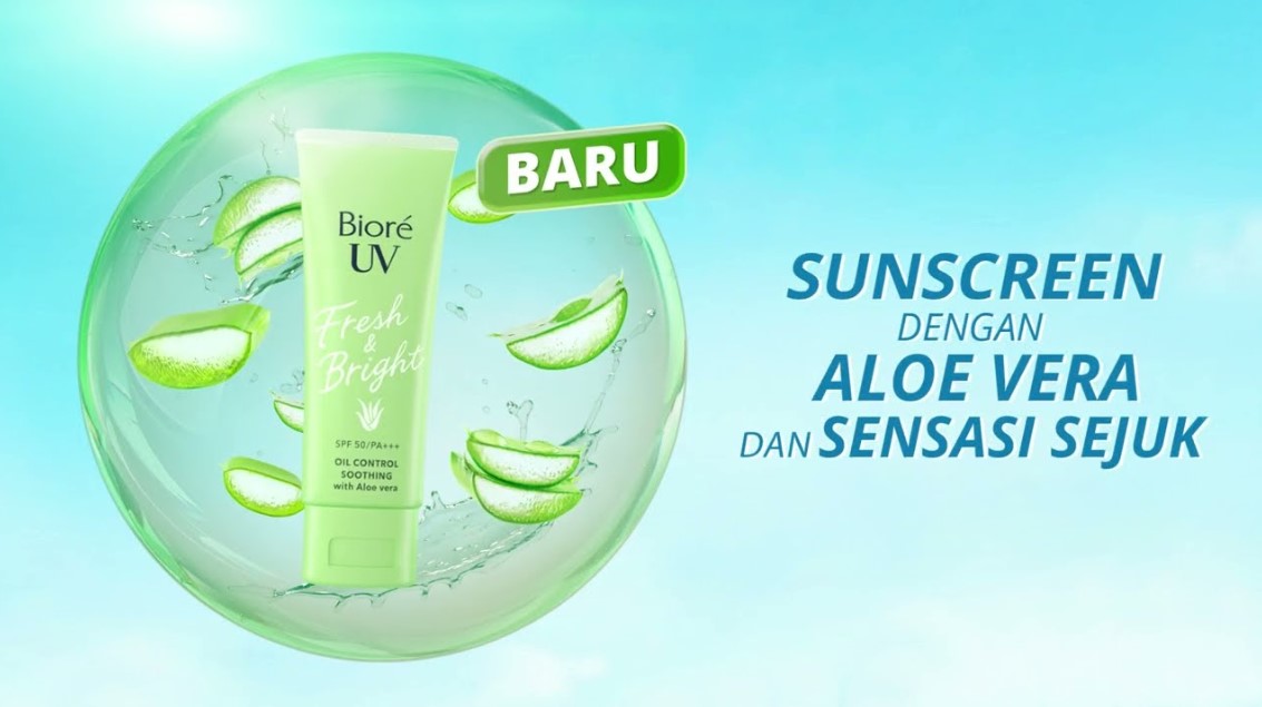 Review Biore UV Fresh & Bright Oil Control Soothing Aloe Skin Care Sunscreen, Mencerahkan!