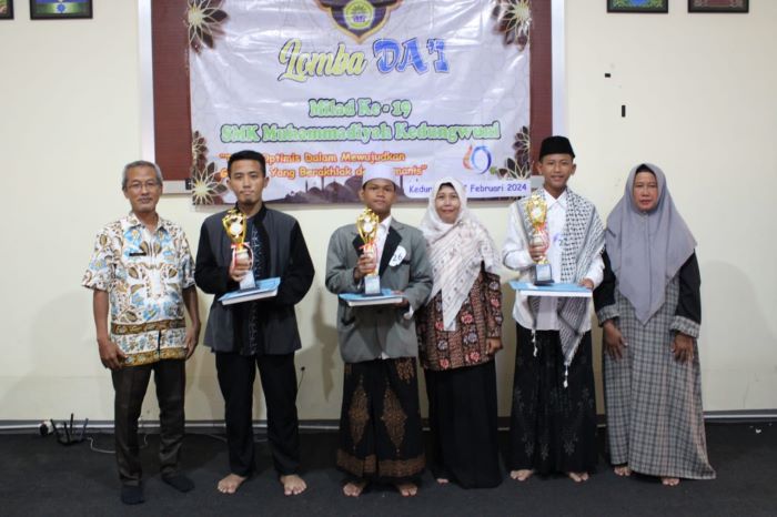 Milad SMK Muhammadiyah Kedungwuni ke-19, 32 Pelajar SMP/MTs Ikuti Lomba Dai 