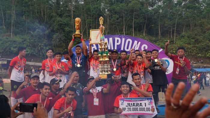 PSW Wangkelang Juara Turnamen Danramil Paninggaran Cup Ke-9 Tahun 2023