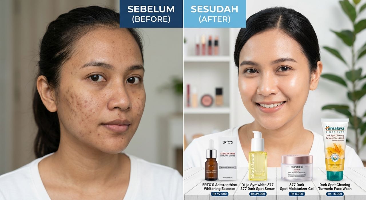 Top 4 Skincare Flek Hitam Terbaik yang Bisa Dipakai Secara Rutin Agar Kulit Glowing
