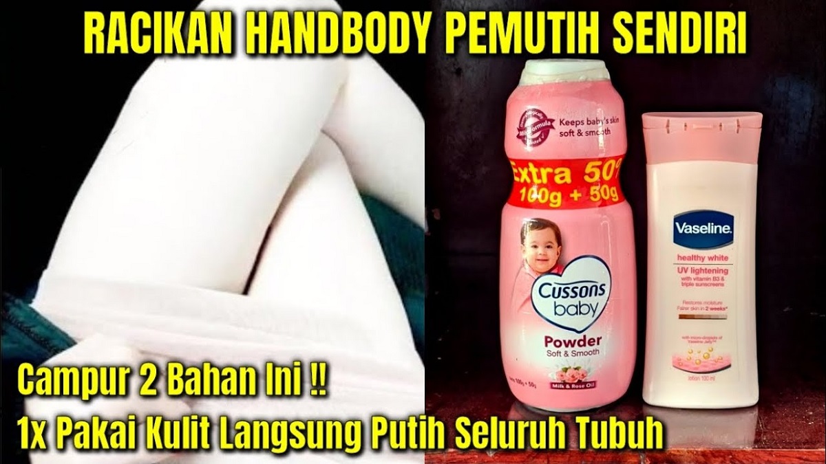 Beginilah Cara Meracik Pemutih Kulit Badan Permanen Sendiri, Pakai 2 Bahan Alami Bikin Kulit Glowing Ga Belang