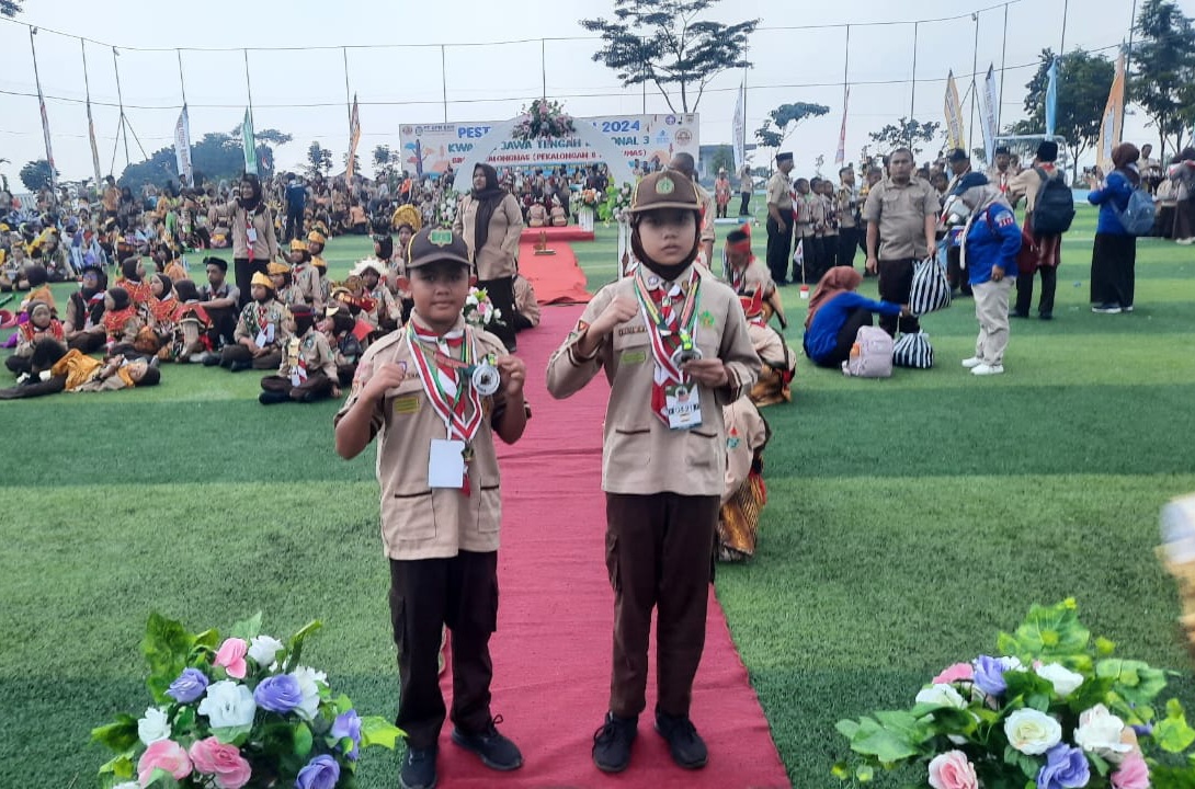 Dua Wakil Pramuka Siaga dari Kota Pekalongan Raih Medali Perak pada Lomba Pramuka Garuda Tingkat Jawa Tengah