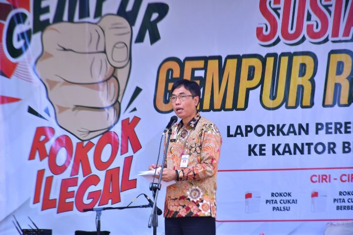 Sosialisasi Gempur Rokok Ilegal, Pemkab Pekalongan Gandeng Deswita