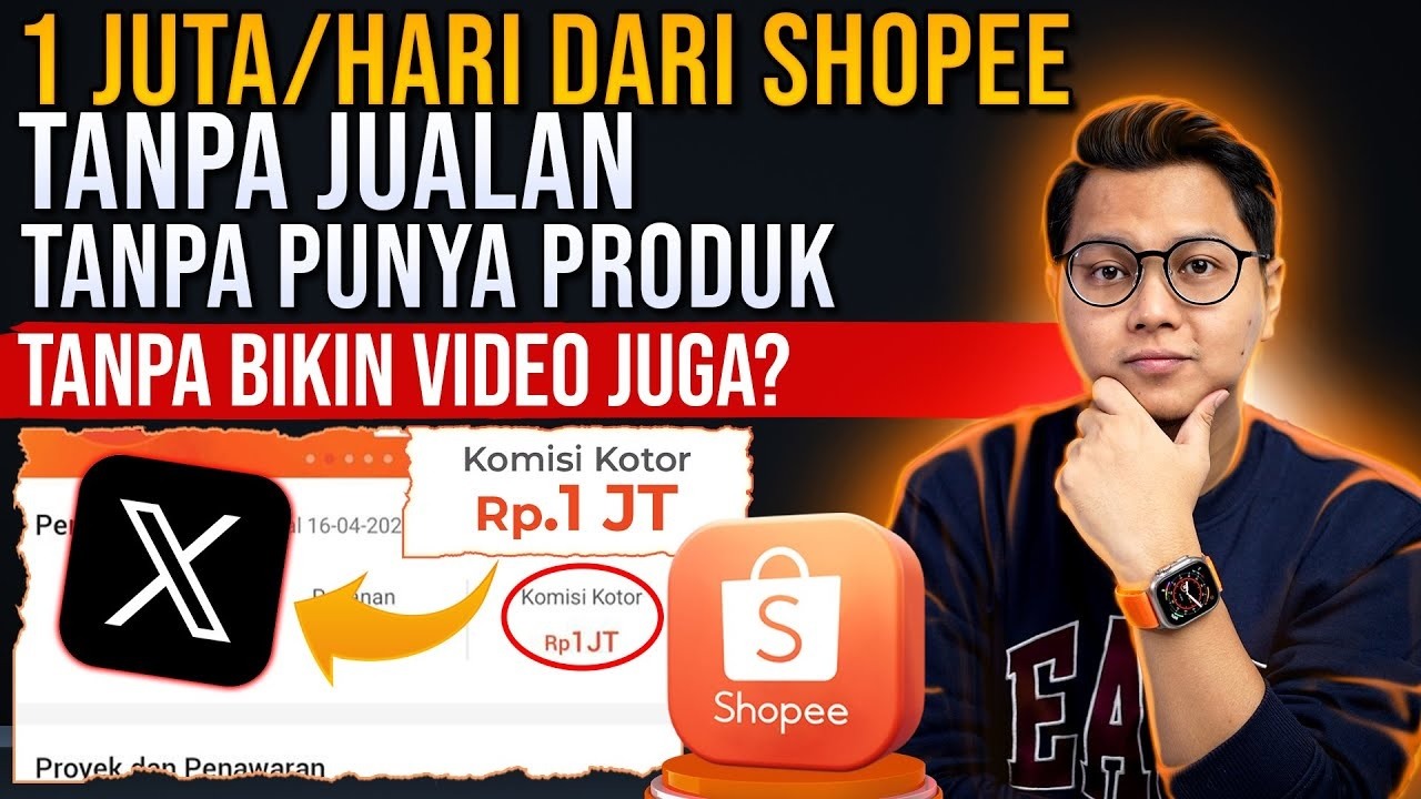 Banyak yg Belum Tahu! Dibayar 1 Juta Perhari dari Shopee Tanpa Bikin Video Tanpa Jualan Produk, Begini Caranya