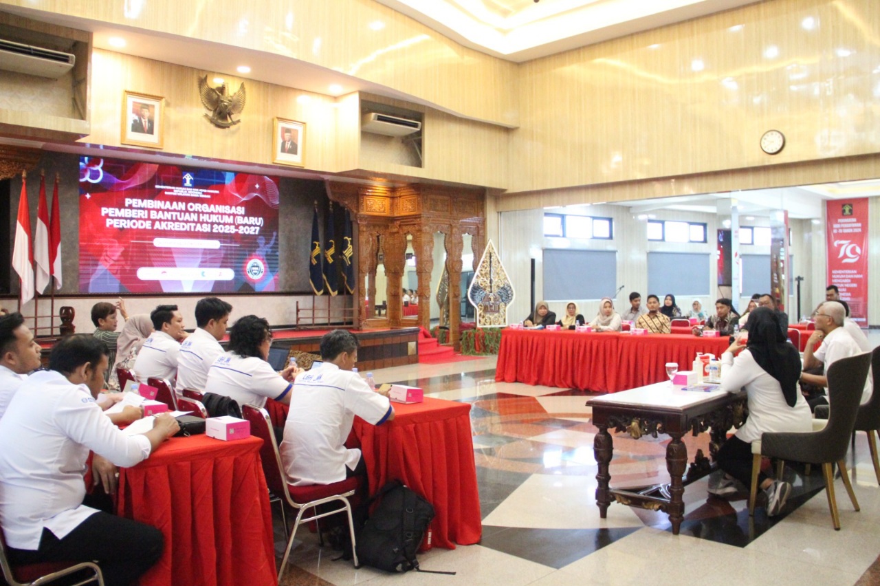 Kemenkumham Jateng Dorong OBH Berikan Pelayanan Bantuan Hukum Terbaik bagi Masyarakat