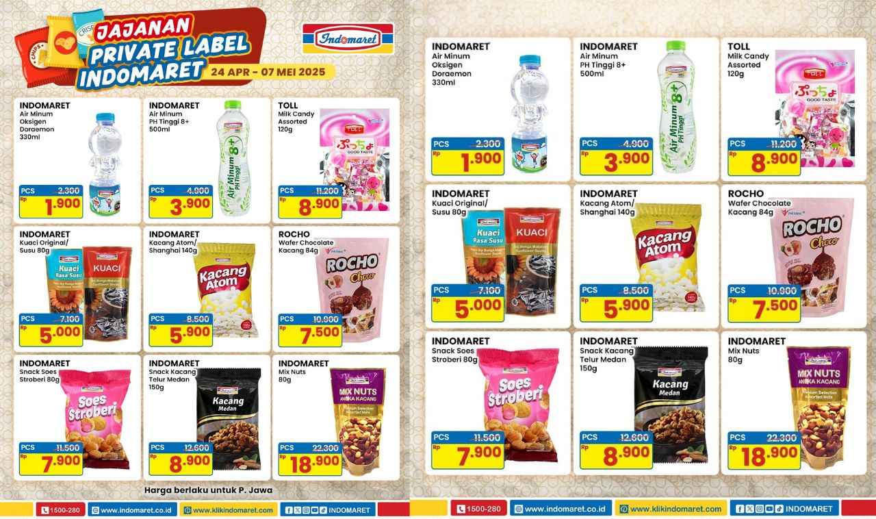 Murahnya Gak Masuk Akal! Promo Jajanan Private Label di Indomaret yang Bikin Belanja Tambah Seru