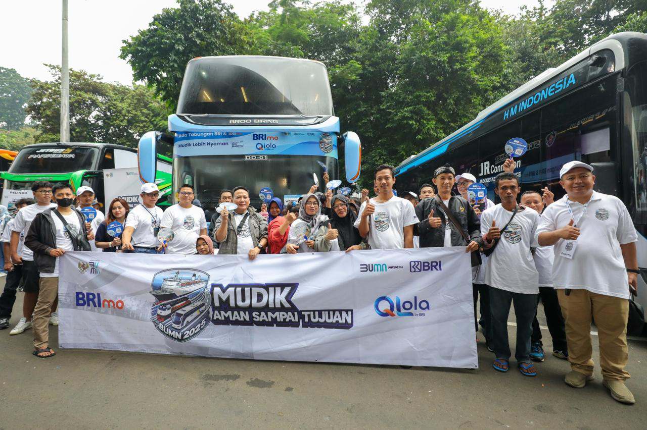 Mudik Bersama BUMN 2025, BRI Group Berangkatkan 8.482 Pemudik Secara Gratis 