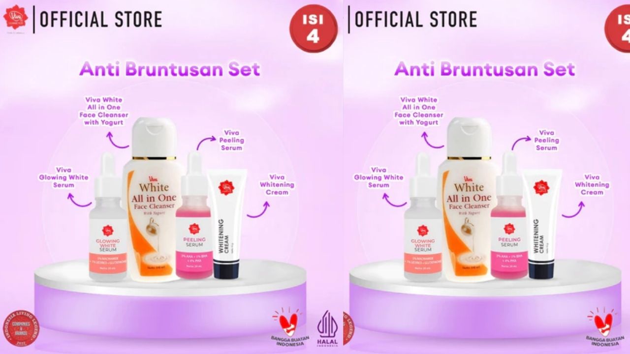 Promo Skincare Viva Paket Mengencangkan Anti Bruntusan, Rp 55 Ribu Dapat 4 Produk