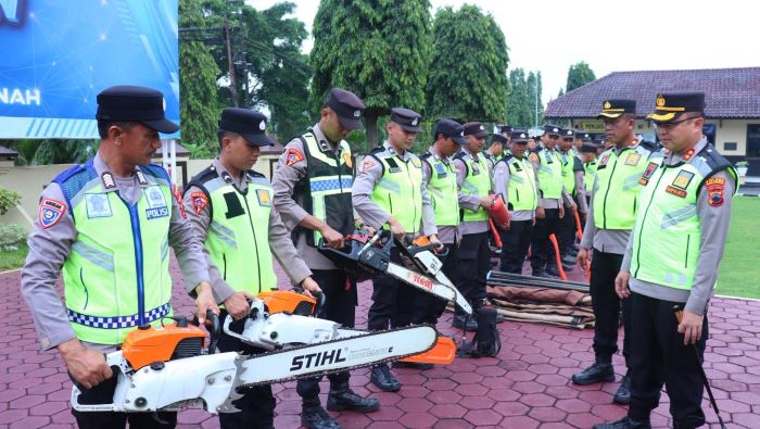 Polres Pekalongan Siaga Bencana di Akhir Tahun 2025