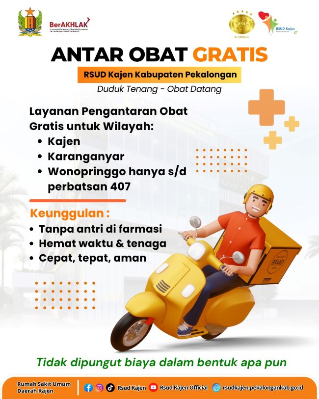 Dapatkan Obat Tanpa Repot, RSUD Kajen Hadirkan Antar Obat Gratis