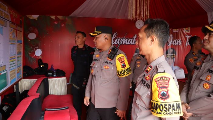 Kapolres Pekalongan Pantauan di Pos Pam Rest Area 338A Pekalongan