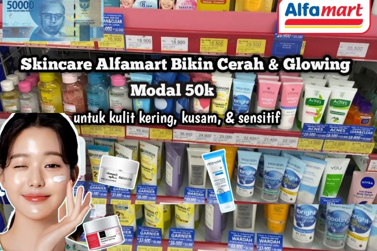 3 Merek Cream Pemutih Wajah Paling Ampuh dan Murah di Alfamart, Skincare yang Bikin Wajah Glowing Bebas Kusam
