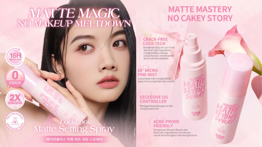 Review BNB Barenbliss LockLook Matte Setting Spray, Tahan Air dan Keringat Mengunci Makeup Selama 16 Jam!