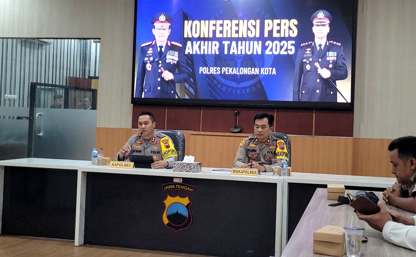 Polres Pekalongan Kota Paparkan Kinerja 2025: Angka Kriminalitas Turun, Tingkat Penyelesaian Perkara 83 Persen