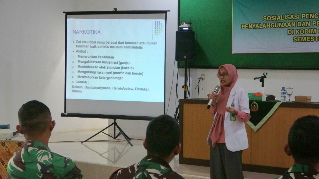 Kodim Pekalongan Tegaskan Integritas Prajurit Lewat Sosialisasi P4GN dan Tes Urine, Seluruhnya Negatif