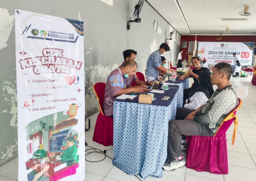 Peduli Kesehatan, Lapas Pekalongan Gelar Pemeriksaan Gratis untuk Pegawai, Kerja Sama dengan Puskesmas