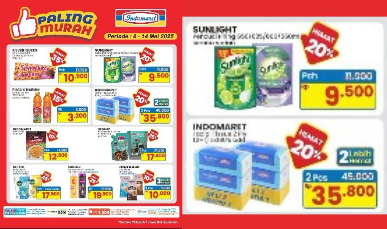 Diskon Mulai Rp8.500! Ini Daftar Promo Paling Murah di Indomaret Hingga 14 Mei 2025
