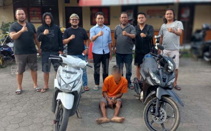 Terekam CCTV, Pencuri Motor Peziarah Ditangkap