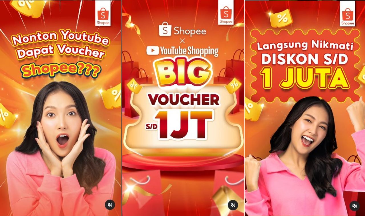 Nonton YouTube Bisa Dapat Voucher Shopee Sampai Rp1 Juta? Begini Cara Gampangnya!