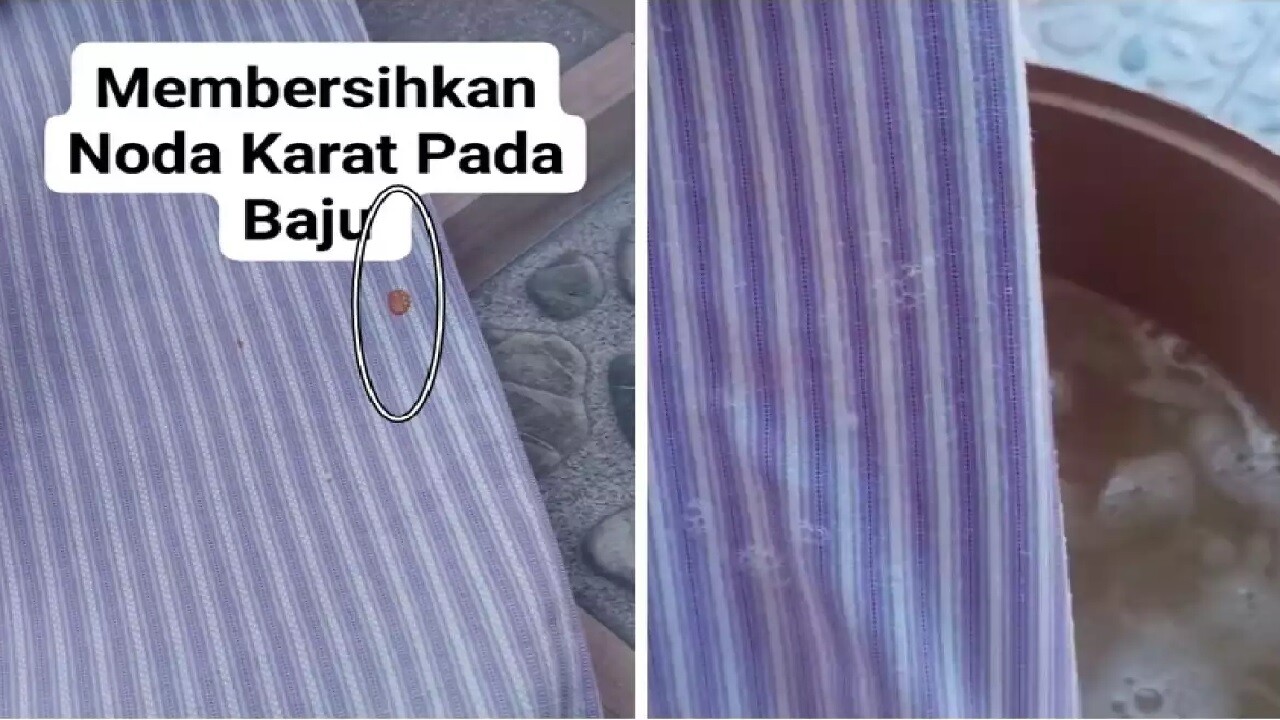 Trik Ampuh Hilangkan Noda Karat di Baju dengan 3 Bahan Dapur, Auto Bersih Tanpa Merusak Kain