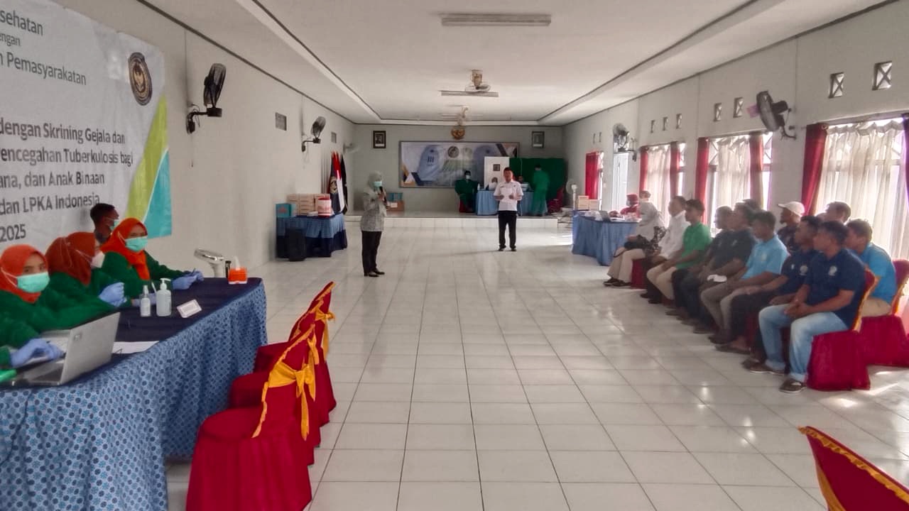 Lapas Pekalongan Gelar Skrining TBC bagi Warga Binaan, Temukan 13 Kasus Suspect