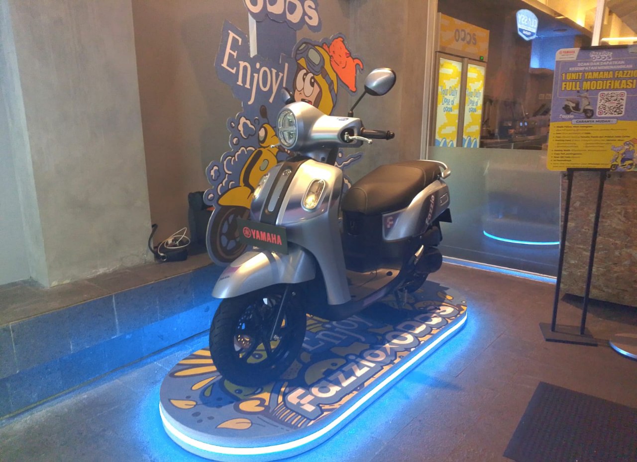 Yamaha & amp; Odds Caffee Bagi-bagi Fazzio Full Modif Cuma Modal Ngopi