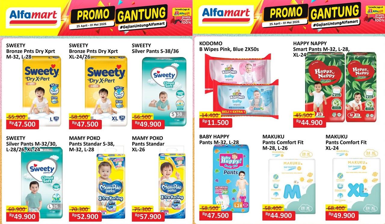 Moms Wajib Tahu! Inilah Daftar Lengkap Popok Diskon Besar di Alfamart Minggu Ini, Hemat Banget!