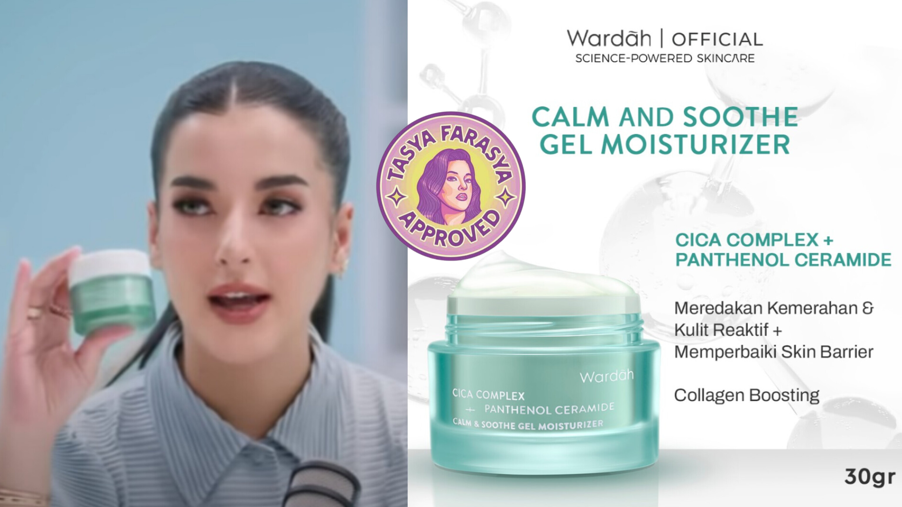 Tasya Farasya Approved! Review Moisturizer Gel Terbaru Wardah, Solusi Kulit Berjerawat dan Mudah Breakout