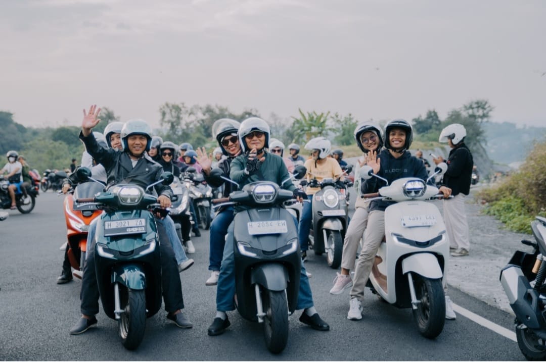100 Bikers Ikuti Kemeriahan Stylo Fashion Ride di Jawa Tengah