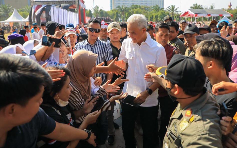 Jambore Kebangsaan, Ganjar Minta Jawa Tengah Jadi Contoh Pemilu Damai