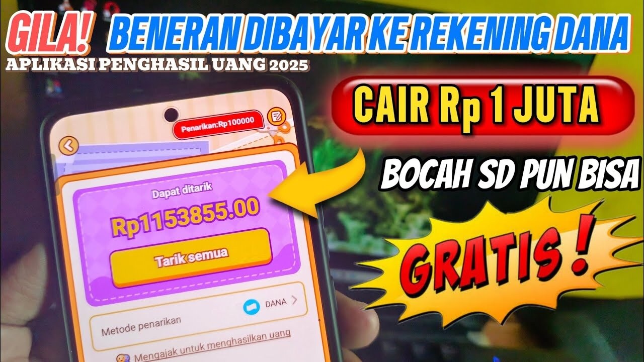 Cara Mendapatkan Uang Gratis dari Game Good Cut, Game Penghasil Uang 2025 Terbukti Membayar!