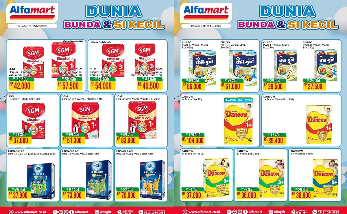 Promo Susu Anak Alfamart Periode 1-15 Mei 2025, Diskon Gila untuk Nutrisi Terbaik Si Kecil!