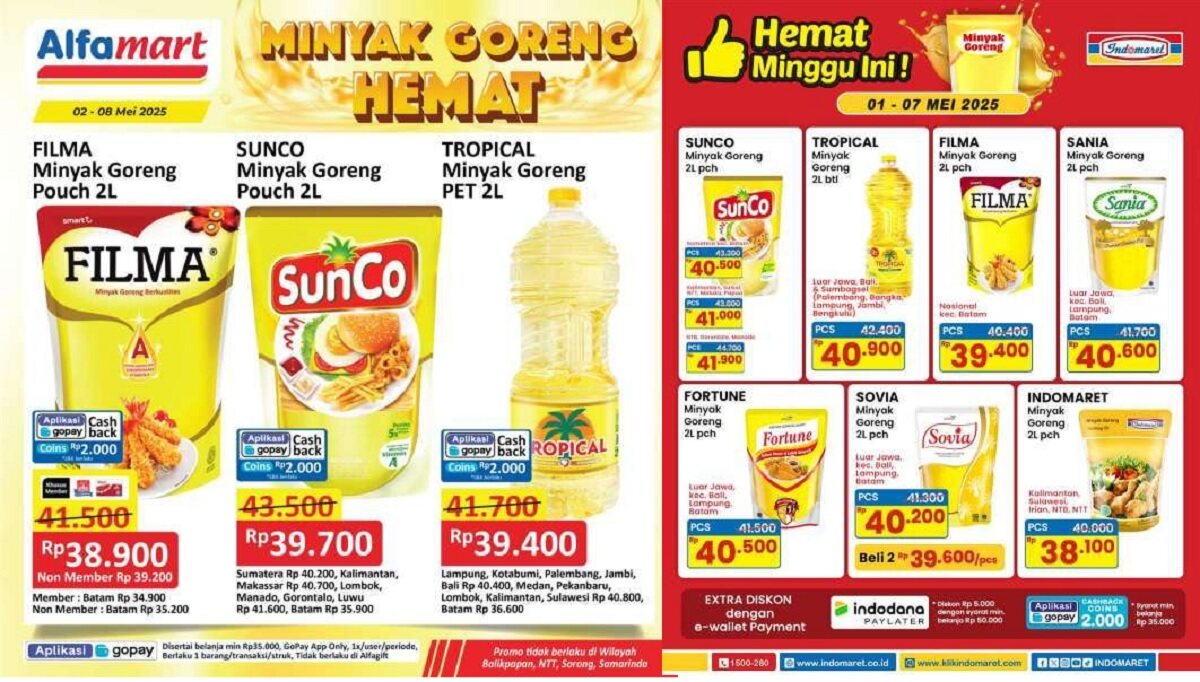 Promo Minyak Goreng Spektakuler Indomaret, Alfamart dan Superindo Awal Mei 2025, Harga Hemat Menggiurkan!