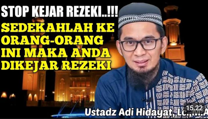 Ustaz Adi Hidayat Menjamin! Walaupun Utang Masih Segunung, Mendadak Lunas Jika Sedekah Pada Orang-orang Ini