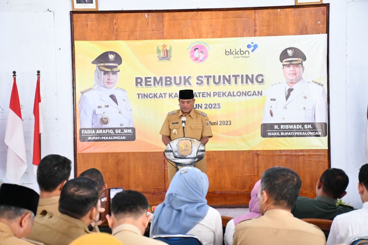 Plh Bupati Pekalongan Membuka Rembuk Stunting Tingkat Kabupaten Tahun 2023