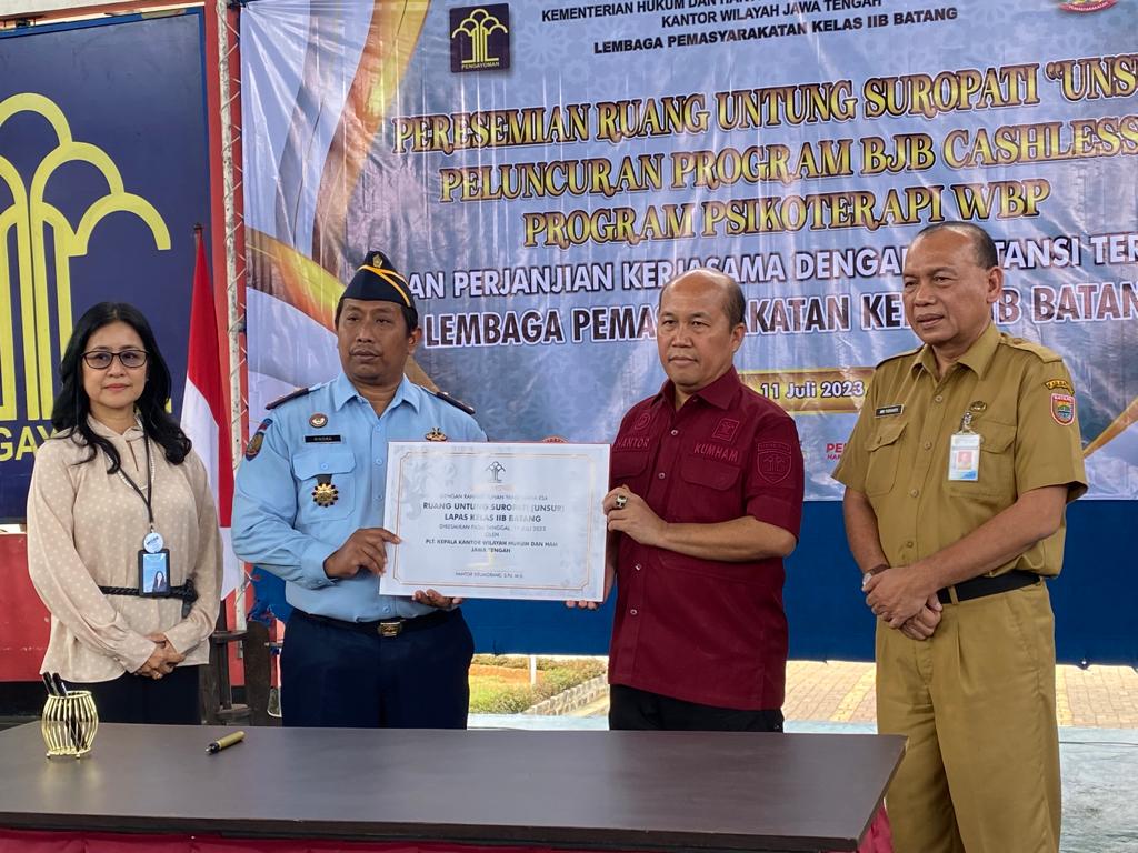Perbanyak Jaringan Kemitraan, WBP Lapas Batang Diharap Makin Berkualitas