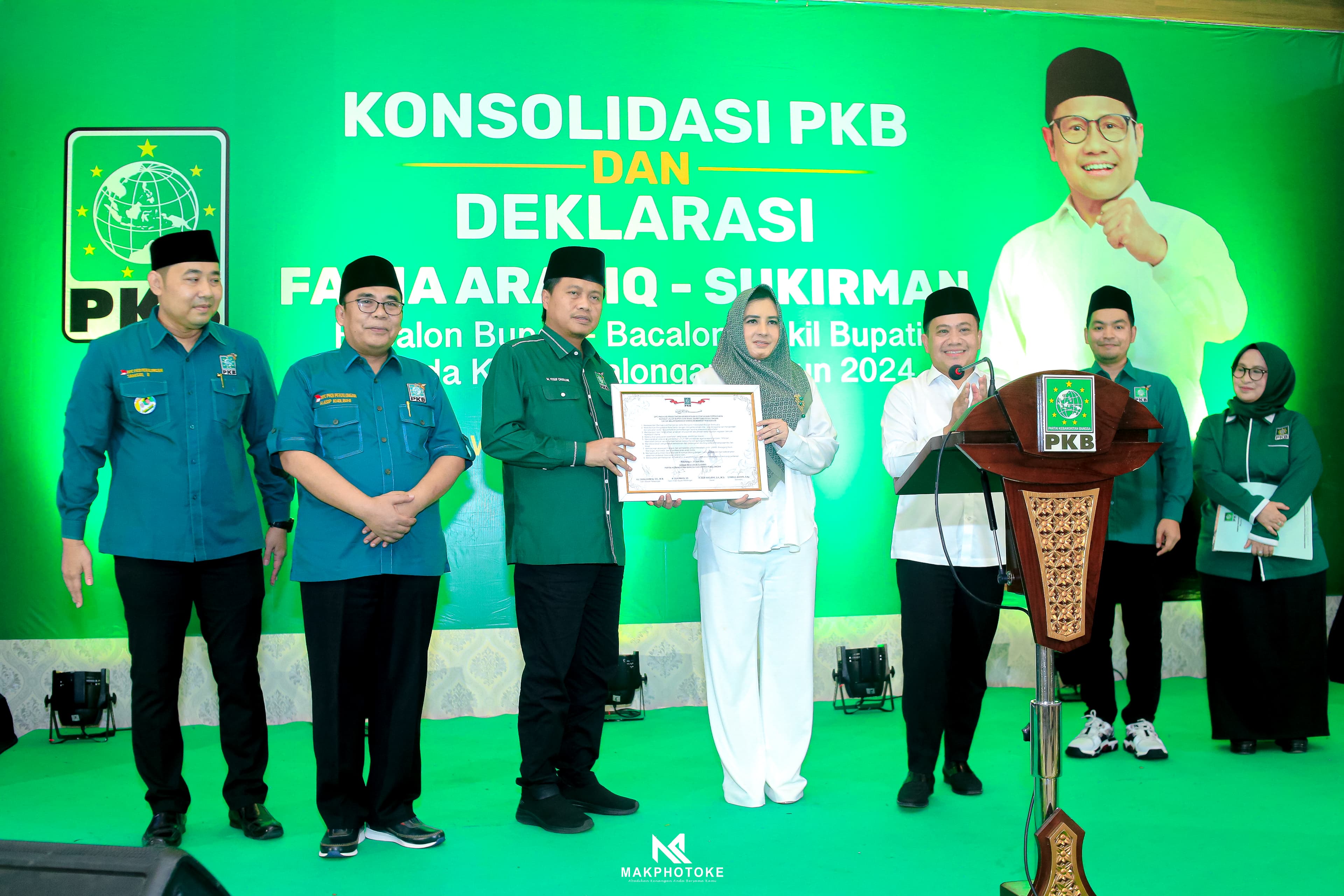 Resmi, PKB Deklarasikan Pasangan Fadia - Sukirman Untuk Maju Pilkada 2024 di Kabupaten Pekalongan