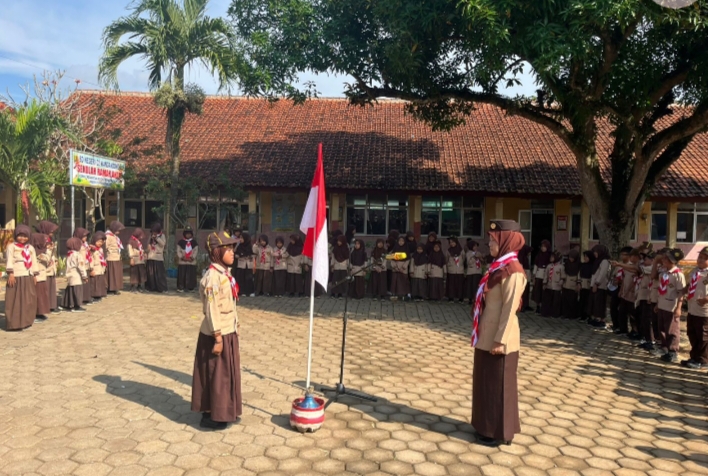 Bentuk Karakter Sejak Dini, Pramuka Siaga SDN 02 Wangandowo Gelar Upacara Pembukaan Khidmat