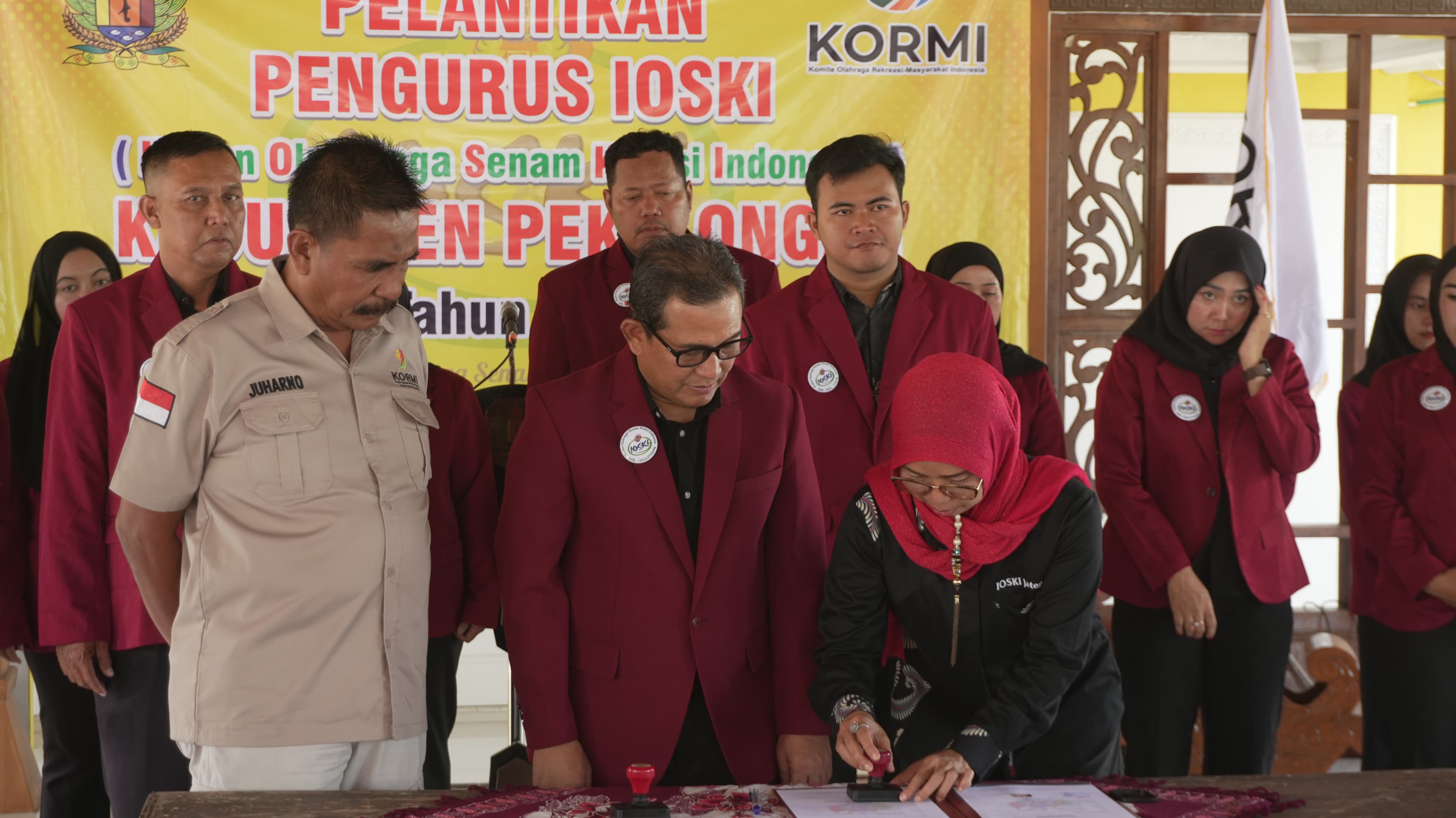 Pengurus IOSKI Kabupaten Pekalongan 2025–2030 Resmi Dilantik, Siap Kembangkan Senam Kreasi