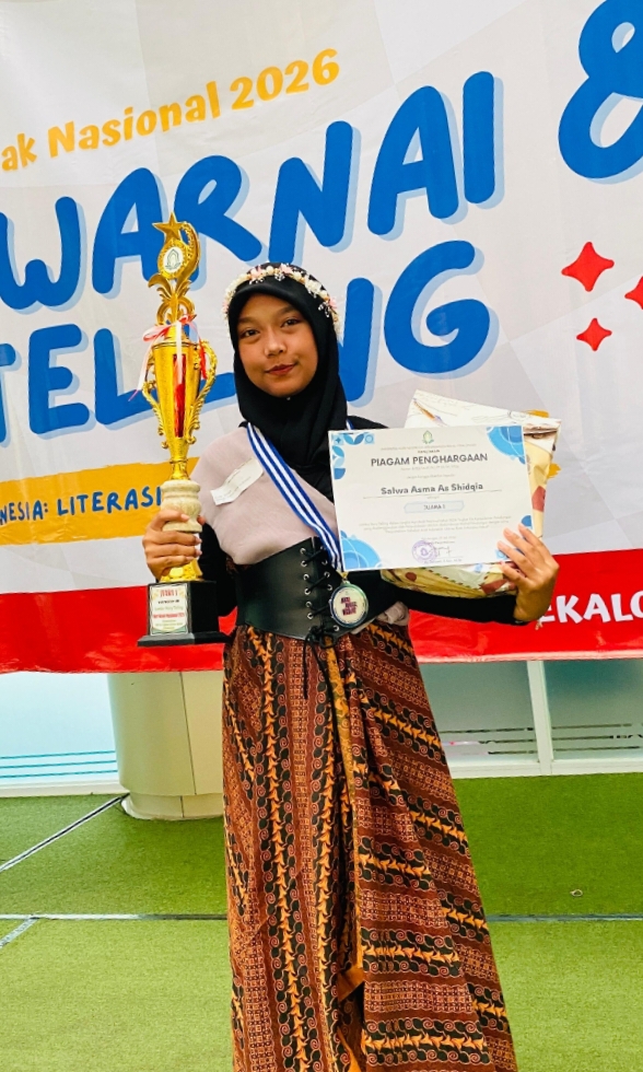 Pukau Juri di Hari Anak Nasional, Salwa Asma As Shidqia Sabet Juara 1 Lomba Story Telling!